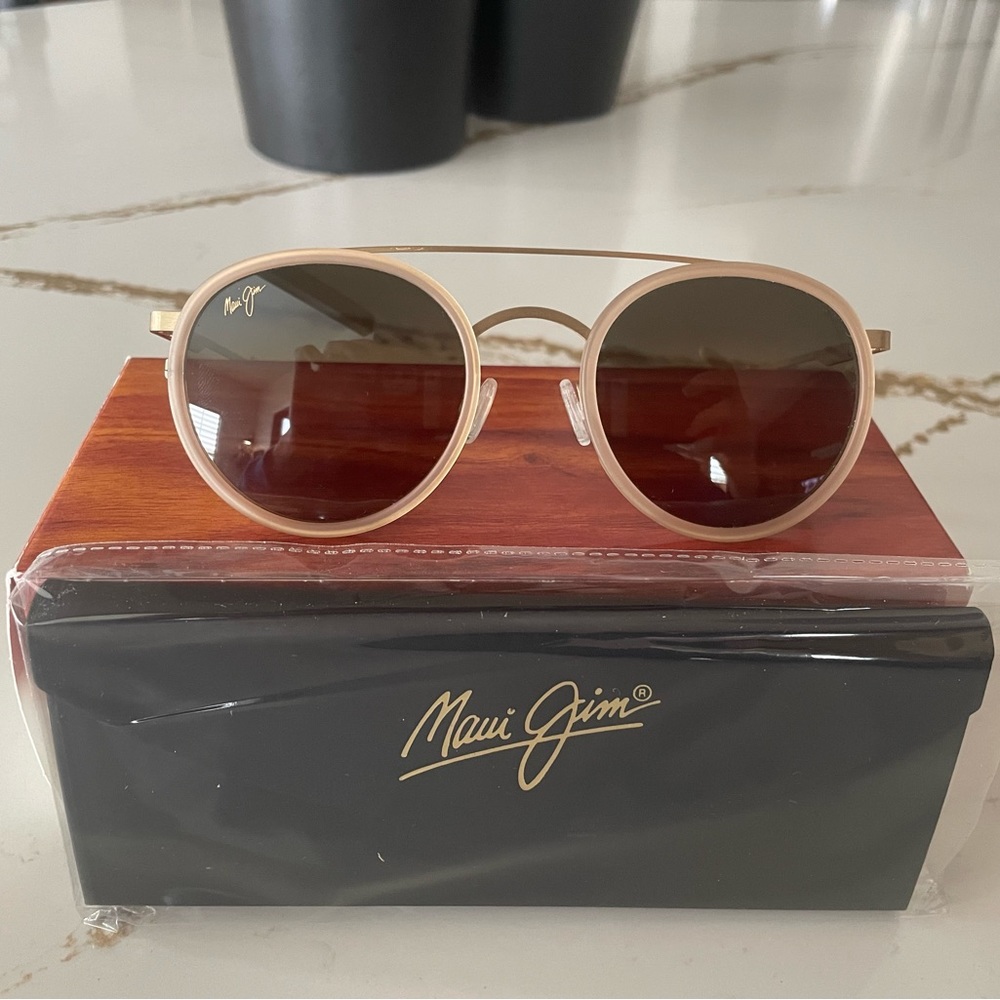 Maui Jim Even Keel HS534-22 Gold Sandstone Bronze Polarized Sunglasses